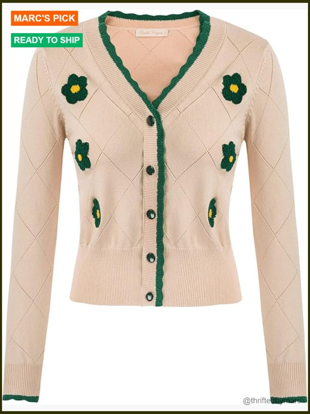 Long Sleeve Knit Cardigan Sweater Button Down V Neck Cropped Shrug